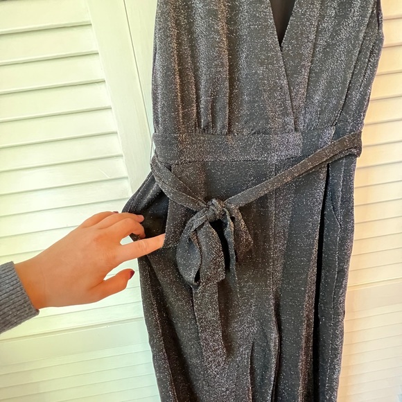 Greylin Black Shimmer Jumpsuit - Picture 4 of 7